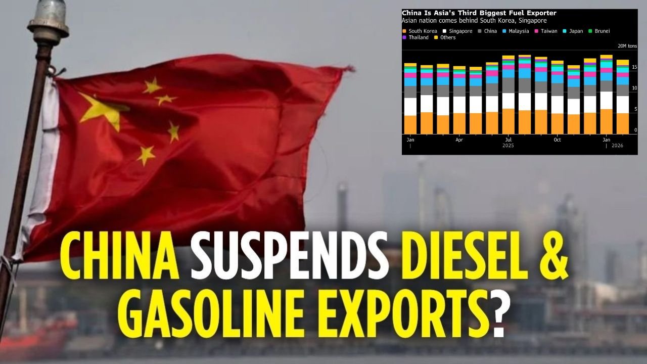 China Orders Major Refiners to Halt Diesel and Gasoline Exports Amid Middle East Supply Fears